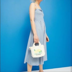 H&M Pale Blue Smocked Dress